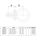 Clip de panel de una sola cara Typ 70F, 60,3 mm, Galvanizado (Klemp) Clip de panel de una sola cara Typ 70F, 60,3 mm, Galvanizado (Klemp)