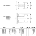 Metal Plug Typ 73B, 26,9 mm, Galvanized (Klemp) Metal Plug Typ 73B, 26,9 mm, Galvanized (Klemp)