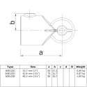 Rohrverbinder Bogen Verstellbar - Typ 125E - 48,3 mm (Klemp)