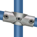 Two Socket Slope Cross - 0°-11°Typ 22SC, 33,7 mm , Galvanized (Klemp) Two Socket Slope Cross - 0°-11°Typ 22SC, 33,7 mm , Galvanized (Klemp)