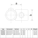 Reducing Crossover 90°Typ 28VDC, 42,4 mm - 33,7 mm, Galvanized (Klemp) Reducing Crossover 90°Typ 28VDC, 42,4 mm - 33,7 mm, Galvanized (Klemp)