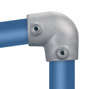 Coude de pente 90° Angle variable 0° - 11° Typ 6SC, 33,7 mm , Galvanisé (Klemp) Coude de pente 90° Angle variable 0° - 11° Typ 6SC, 33,7 mm , Galvanisé (Klemp)