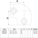 Slope Elbow 90° Variable angle 0° - 11° Typ 6SD, 42,4 mm, Galvanized (Klemp) Slope Elbow 90° Variable angle 0° - 11° Typ 6SD, 42,4 mm, Galvanized (Klemp)