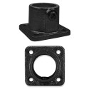 Flange, squareTyp 11E, 48,3 mm, Black (Klemp) Flange, squareTyp 11E, 48,3 mm, Black (Klemp)