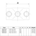 Rohrverbinder Kreuzstück Durchgehend - Typ 22C - 33,7 mm (Schwarz) (Klemp) Rohrverbinder Kreuzstück Durchgehend - Typ 22C - 33,7 mm (Schwarz) (Klemp)