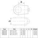 Open kruisstuk Typ 33B, 26,9 mm, Zwart (Klemp) Open kruisstuk Typ 33B, 26,9 mm, Zwart (Klemp)