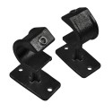 Handrail Support, open Typ 35B, 26,9 mm, Black (Klemp)