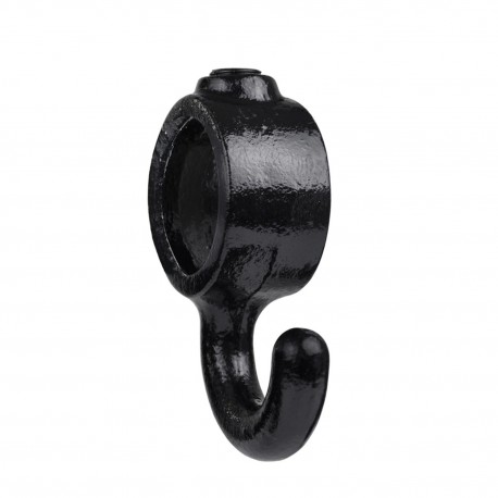 Coat hook Typ 64A, 21,3 mm, Black (Klemp) - Black Tubefittings Coat hook Typ 64A, 21,3 mm, Black (Klemp) - Black Tubefittings
