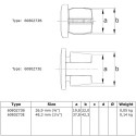 Rohrverbinder Stopfen Metall - Typ 73E - 48,3 mm (Schwarz) (Klemp)