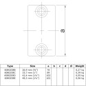 Accouplement droit Typ 8D, 42,4 mm, Le noir (Klemp) Accouplement droit Typ 8D, 42,4 mm, Le noir (Klemp)