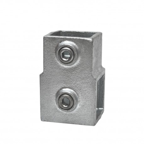 Short T-pieceTyp 2S, 40 mm, Galvanized (Klemp) - Square Tubefittings Short T-pieceTyp 2S, 40 mm, Galvanized (Klemp) - Square Tubefittings