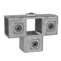 T-stuk met zij-uitgang Typ 24S, 40 mm, Thermisch verzinkt (Klemp)