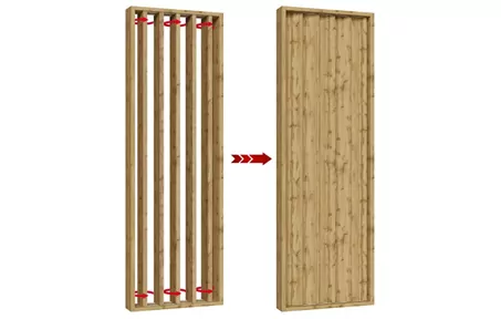 Drehbare lamellen - 22x90 - Wotan Eiche