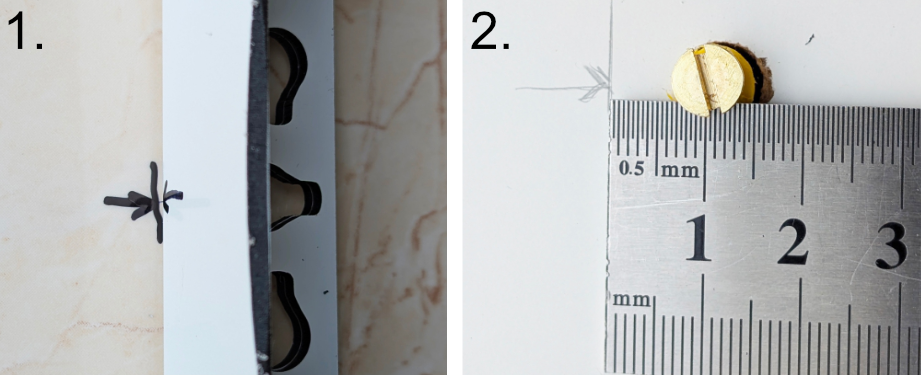 Montage mit Schrauben