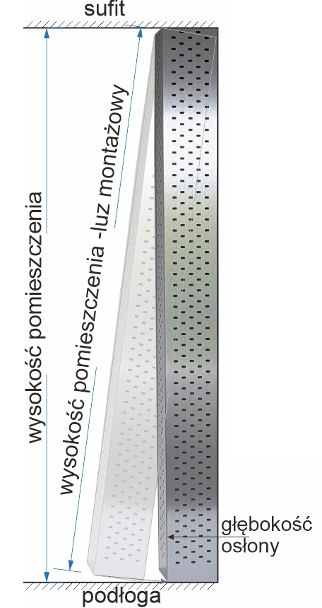 Schemat luzów montażowych